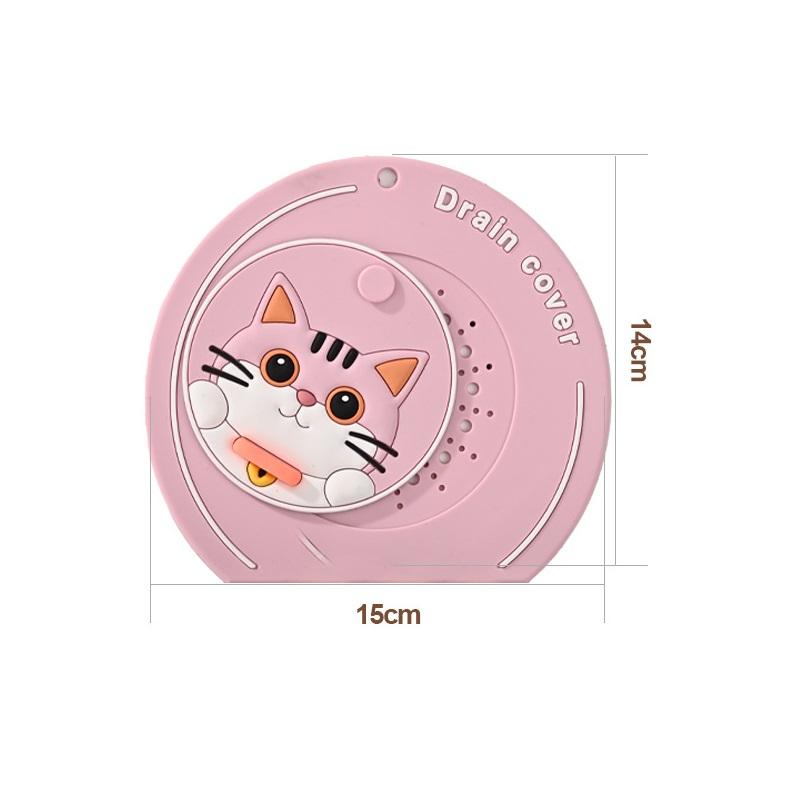 

Insect-Proof Floor Drain Cover Reusable Drain Stopper Sewer Pipe Cover Anti-Odor Bathtub Shower Drain Plug Universal рожевий