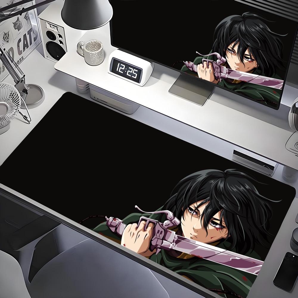 AAttack On TTitan Mouse Pad Desk Mouse Pad Cute HD Desk Pad Extended Gaming Keyboard Mats Large Xcm XXL Gamer Mousepad