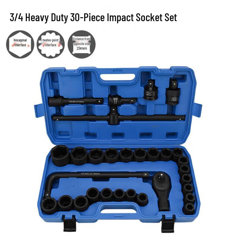 Shiyi Heavy-Duty Impact Wrench Socket Tool Set