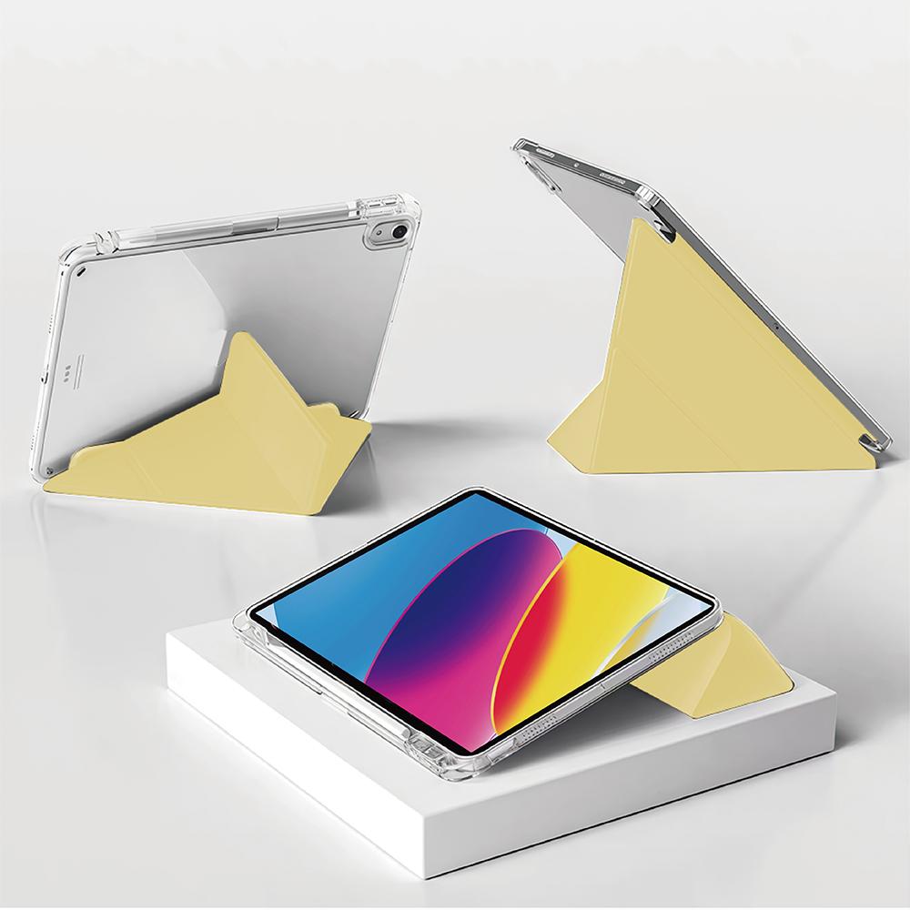 case For iPad 5 6 7 8 9 10 11 Air 11 13 inch /Mini 6th 7th gen /Pro 11 12.9 (3rd/4th/5th/6th gen), 3+Y Fold Crystal Clear Case