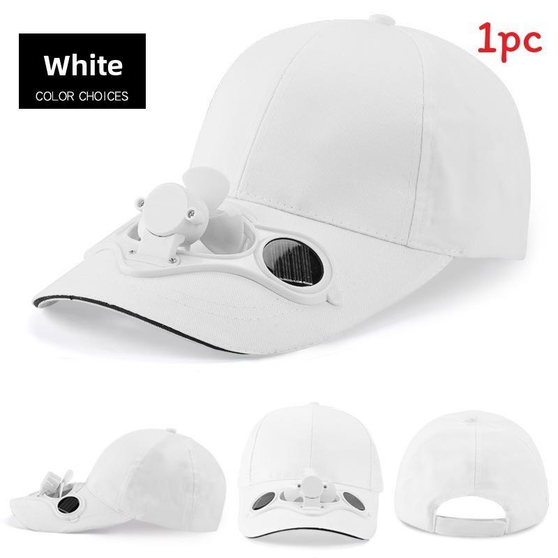 Chapeau Ventilateur Solaire Pour Hommes Femmes Avec Visière Et Casquette d'Été Protection Solaire