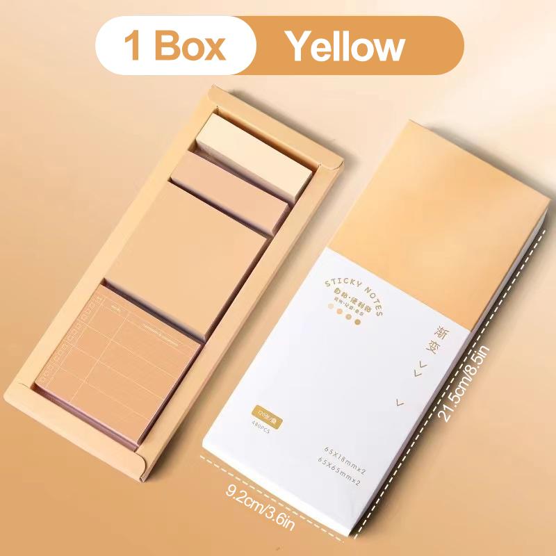 Boxed Convenience Sticker Set Gradient Student Notes Tearable Message Sticky n Times Index Sticker High Appearance