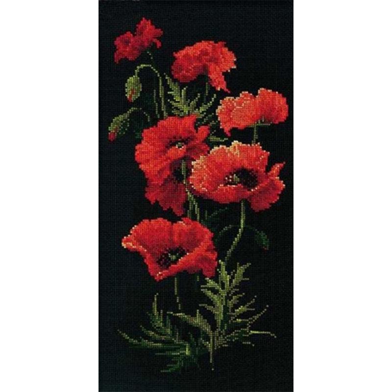 

5D DIY Алмазная картина Вышивка крестом "Красный цветок мака" Алмазная вышивка Мозаика Растение Домашний декор