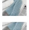 Korean Cute Fluffy Bow Knit Scarf - Women's Winter Neck Warmer