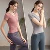 Pilates Fashion V-neck with Chest Pad Waist Fitness Suit