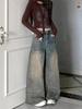 Retro High-Waist Wide-Leg Jeans - Slimming Floor-Length Straight Leg Pants for Petite Frames