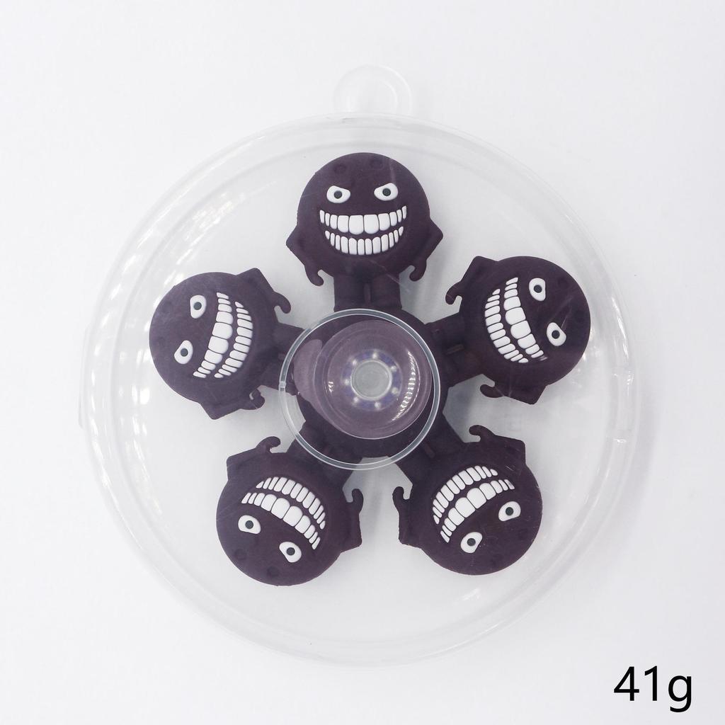 Five-Bead Fidget Spinner with Soft Rubber & Wooden Stick - Mythical Creatures Stress Relief Toy