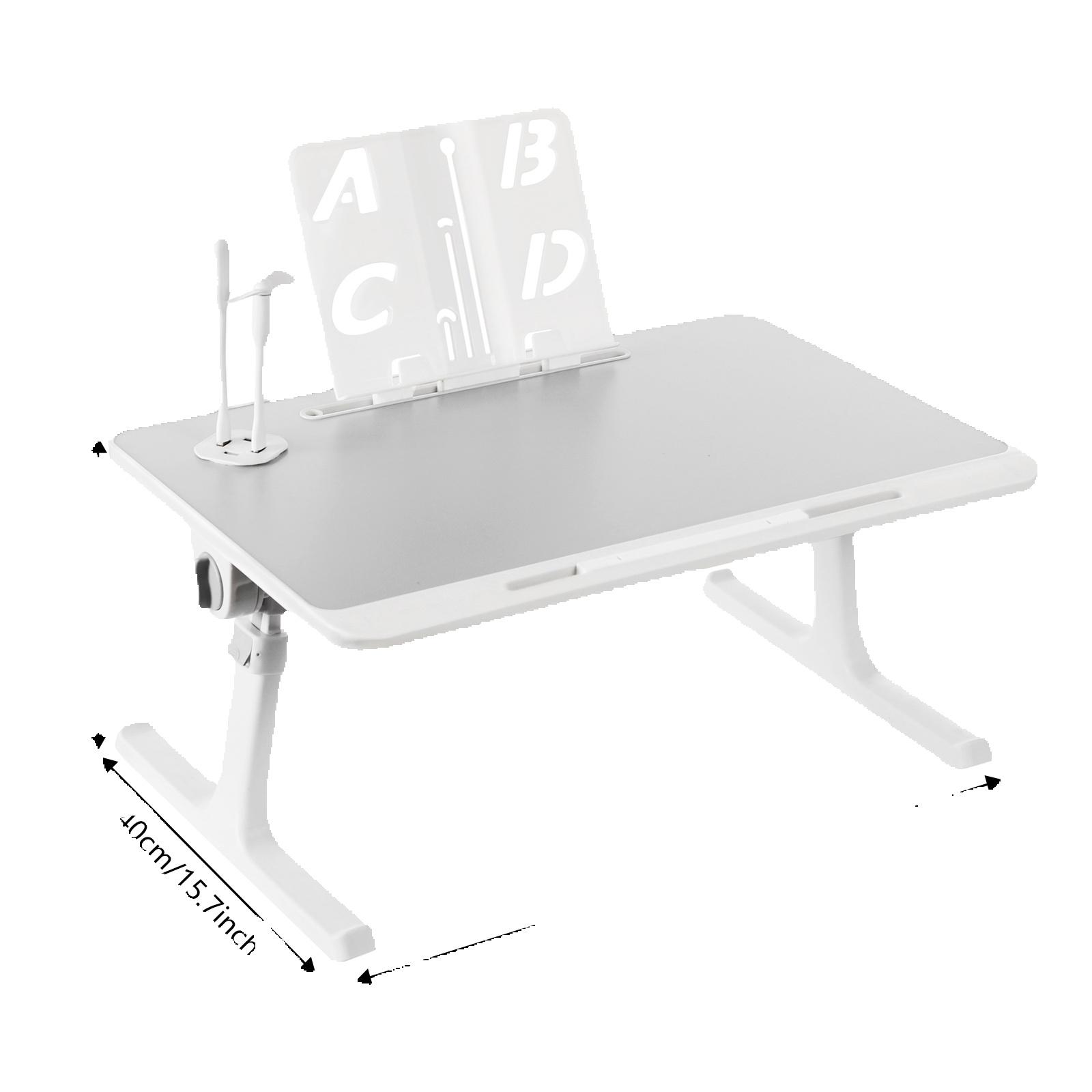 

Серый прикроватный столик для ноутбука, многофункциональный столик для коленей, складной прикроватный столик для ноутбука с гибкой регулировкой для общежитий, спален, кроватей серый