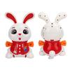 Electric Stunt Swinging Rabbit Toy Light and Music 360 Degree Rotating Dancing Bunny Toy for Children