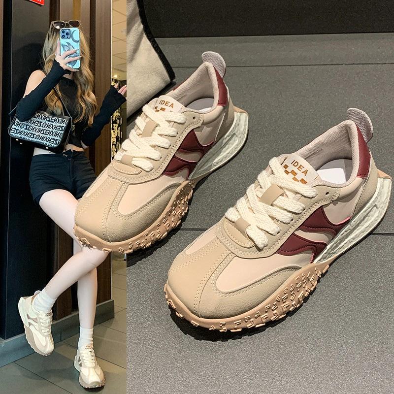 Platform-soled German Training Shoes Women's 2025 Autumn New Height-increasing Casual Small Sports Shoes Niche with Skirt Dad Shoes