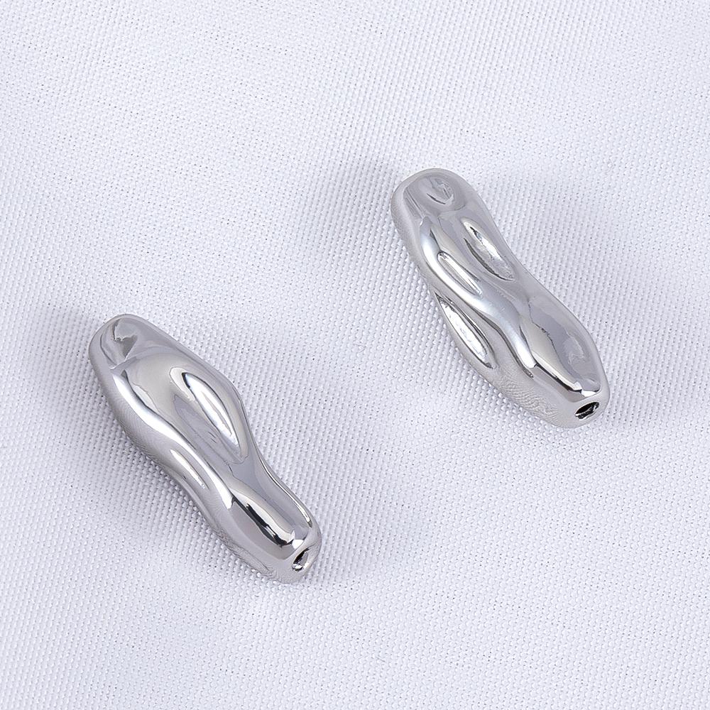 

1pc 2Pcs 18mm 18K Gold Color Plated Brass Threaded Long Tube Beads Separator for DIY Bracelet Jewelry Making Material Accessorie 1pc 6x18MM