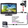QXNY Universal Car Rear View Backup Camera with 5 Inch Monitor for Truck CCD HD Screen LED Night Vision Waterproof 12V/24V