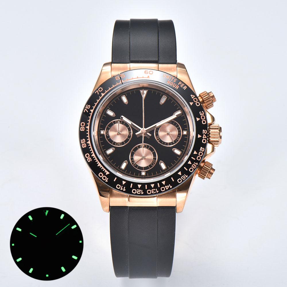39mm Men`s Watch VK63 Movement Chronograph