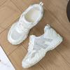 Fashion Women's White Sneakers 2025 Spring New Breathable Mesh Hollow Sports Shoes Outdoor Comfortable Fashion Non Slip Casual Shoes