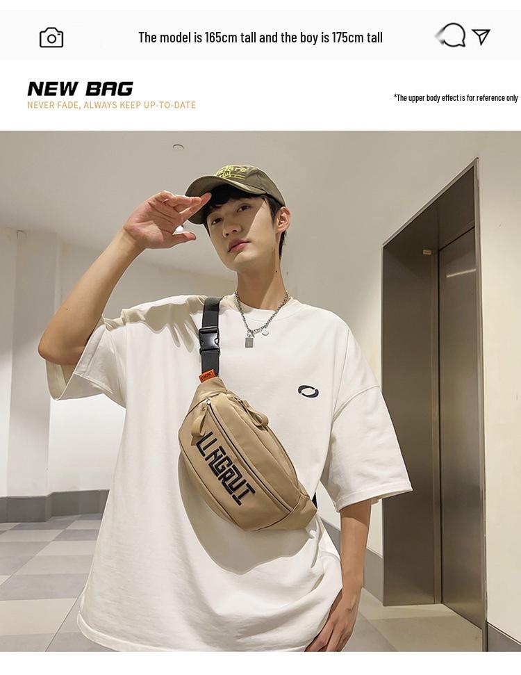 Unisex Fashion Waist Bag – Large Capacity, Lightweight, Casual Sports Shoulder/Crossbody Bag