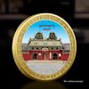 Moneta Commemorativa e Spilla Rilievo Pagoda di Legno di Yingxian - Regalo Turistico Culturale dal Sito Panoramico di Henan