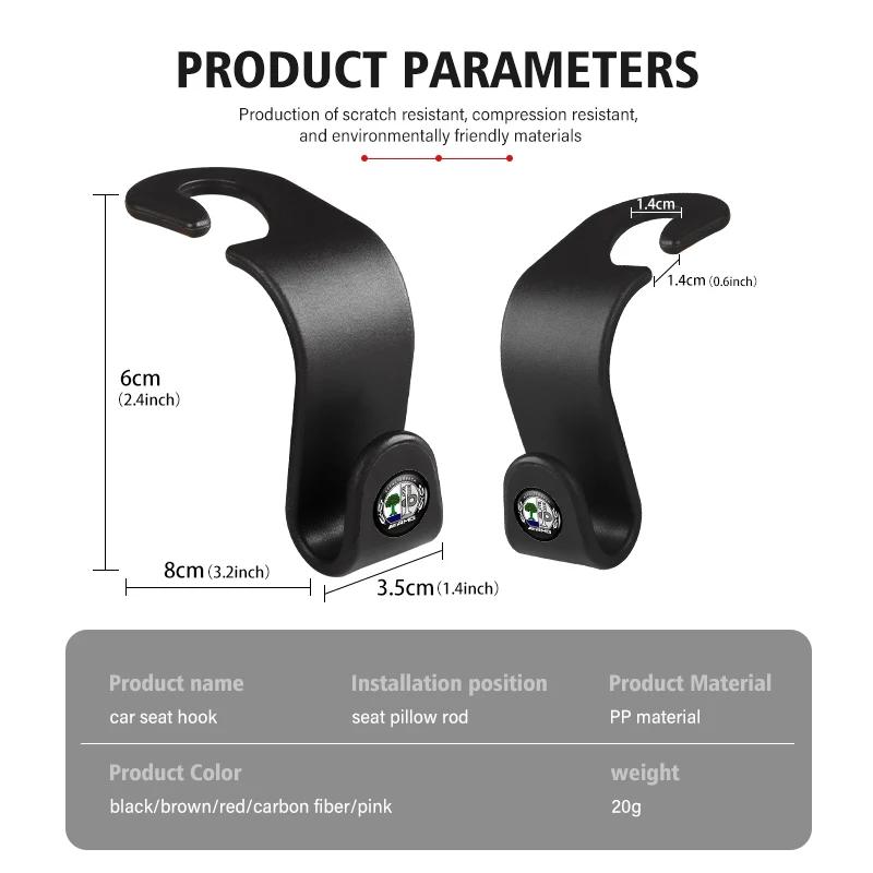 4pcs Car Rear Seat Hook Storage Hanger Organizer Accessories For Mercedes Benz AMG C180 C300 W124 W176 W177 C200 C260 GLC CLE