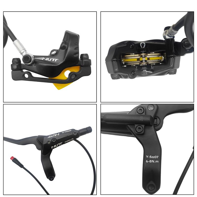 NUTT 4 Piston Y-5 Electric E-Bike Scooter Disc Brake Hydraulic Bicycle 140 160 180 Rotor For A5-D KUGOO Dualtron Kaabo Mantis