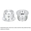 Uxcell Potentiometerknopf, Aluminium-Gitarren-Bedienknopf mit 1 Schaft zum Lösen für Gitarren-/Bass-Audio-Leistungsverstärker, Lautstärkeregelung, 24 mm Durchmesser