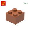 Non-Toxic 77Pcs/Lot 3003 2X2 High 4-Hole Building Blocks Moc Color Parts Compatible With Bricks Diy Children Toy Assembly Gift Box