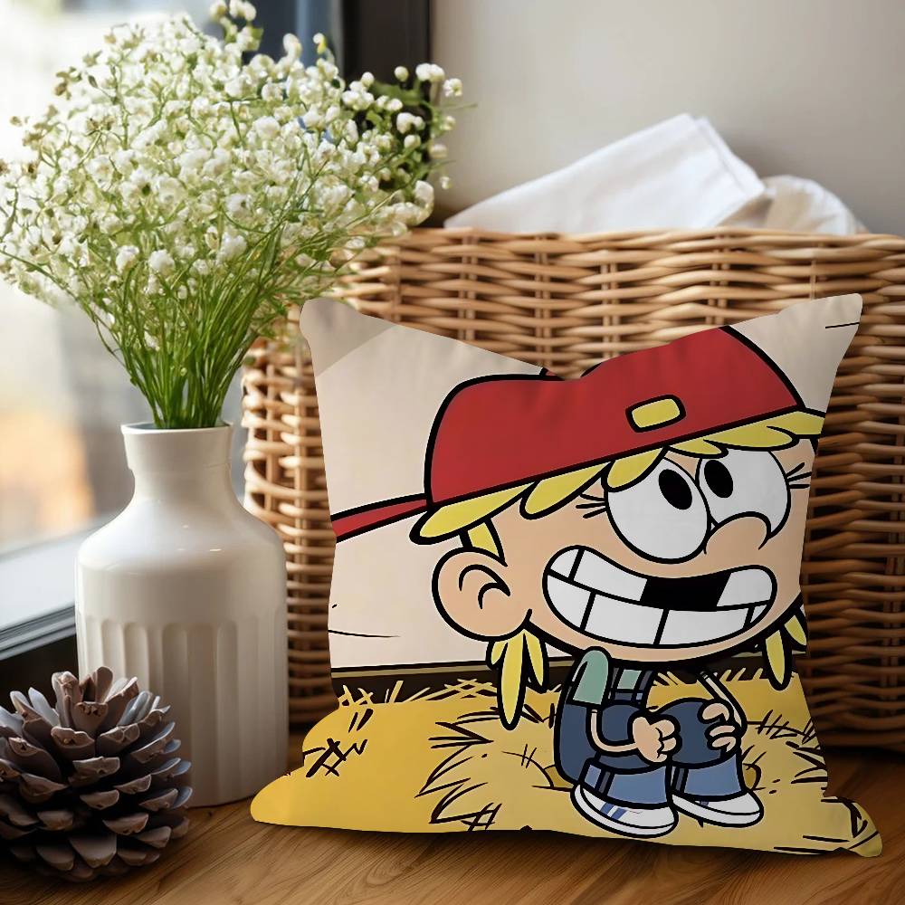 Anime The L-loud House Pillow Gifts Home Office Furnishings Bedroom Sofa Car Cushion Cover Case 45x45cm