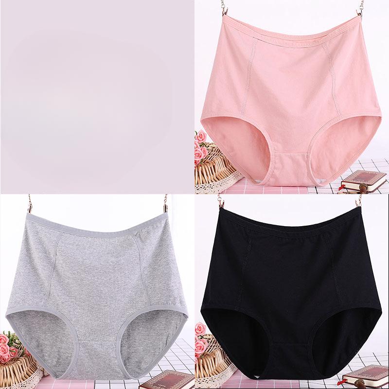New Cotton High Waisted Triangle Briefs for Plus Size Women