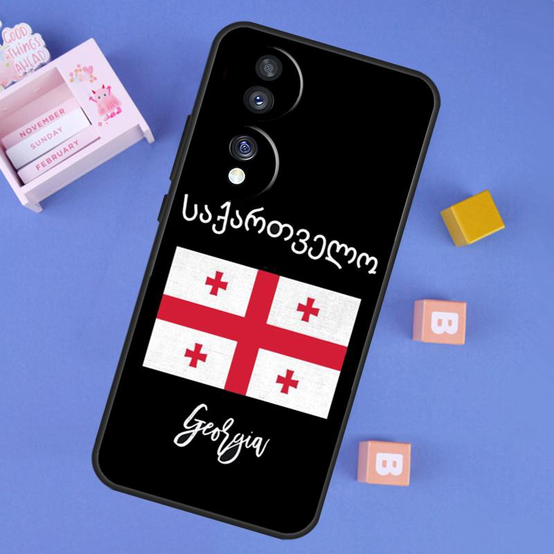Georgia Flag Case For Honor Win RT 400 200 Pro 50 70 90 X9a X9b X9c X9d X8b X8c Magic 8 Pro 6 7 Lite Cover