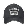 aRadicalized by Basic Decency Baseball Cap Vintage Distressed Cotton Sun Cap Unisex Outdoor Running Golf Gift Hats Cap