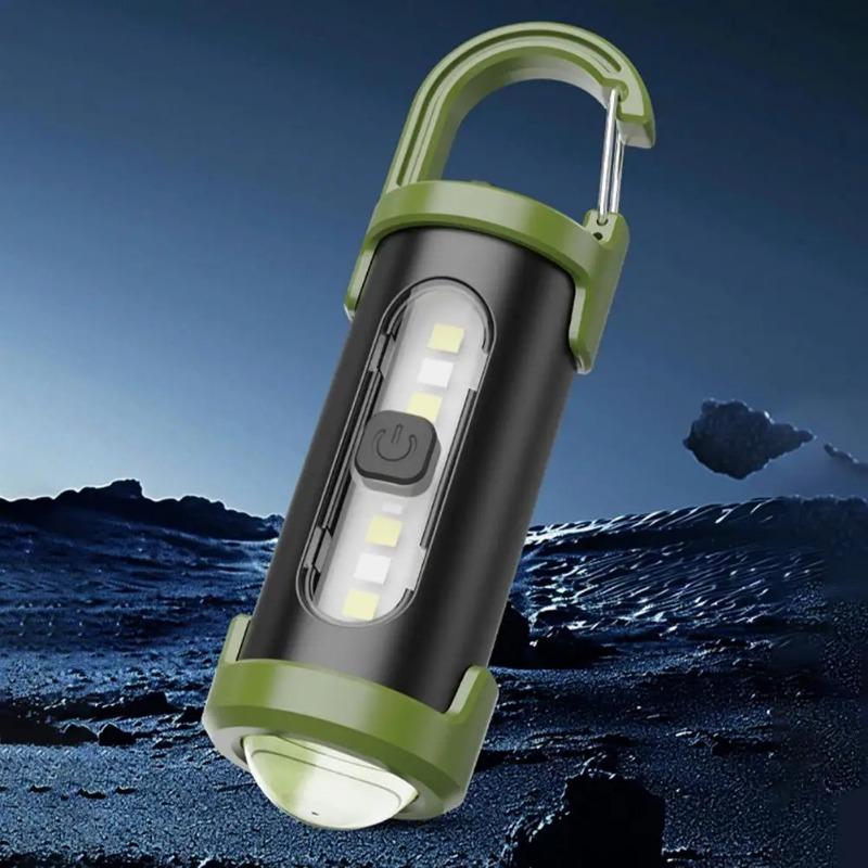 Rechargeable Keychain Flashlights,EDC COB Work Light Torch Ultra Bright Flashlight,Portable Lantern For Searching Hiking