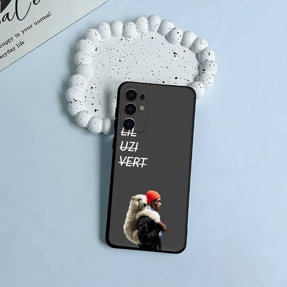 Rapper Lil Uzi V-Vert Soft Silicone Case for Samsung S25, S24, S21, S22, S23, S30, Ultra, S20, Plus, FE, Lite-Black Samsung S24Plus