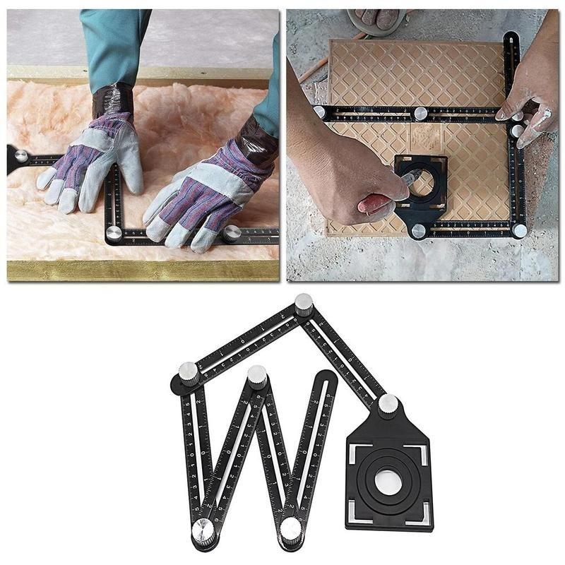 Universal Ceramic Tile Perforation 6-side Measuring Positioner
