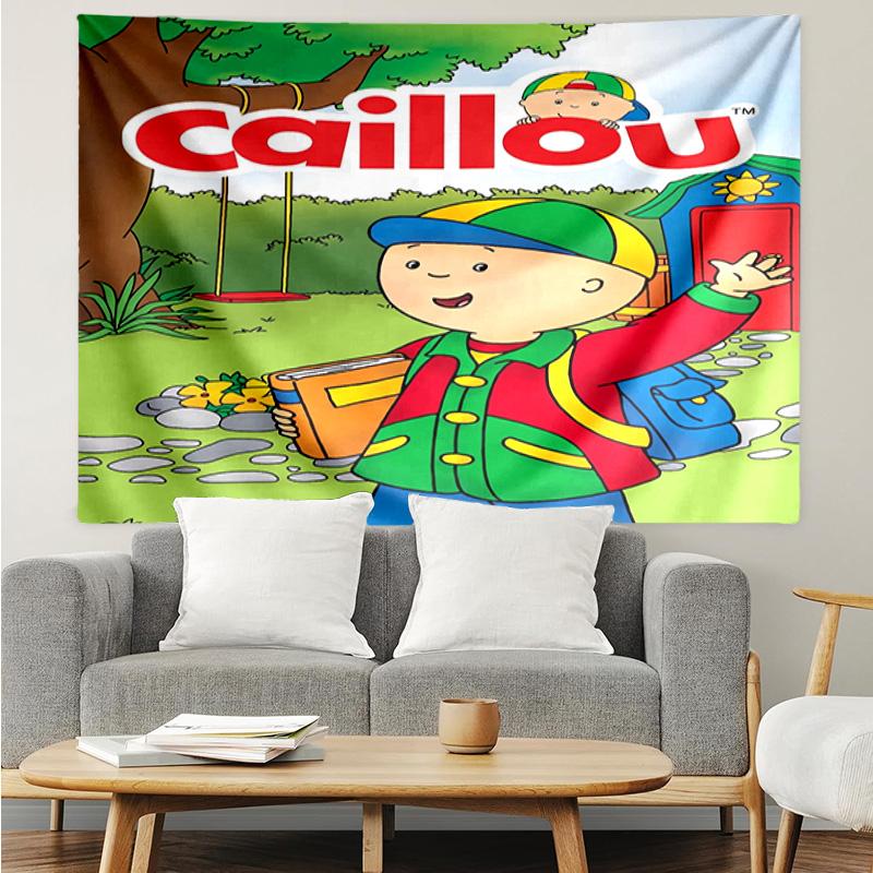 Caillou Tapestry for Bedroom Aesthetic Classroom Tapestries Wall Hanging for Living Room Dorm Office,Ideal Creative Gift