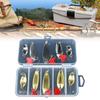 10pcs Fishing Spoons Metal Lures with Hook Tackle Box Hard Fishing Lures Fishing Baits for Trout Spinner Baits