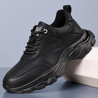 2024 Herbst und Winter neue Herren Sportschuhe lässige Schnürschuhe Herren Polyurethan Plateau Dad Schuhe Herren 11027