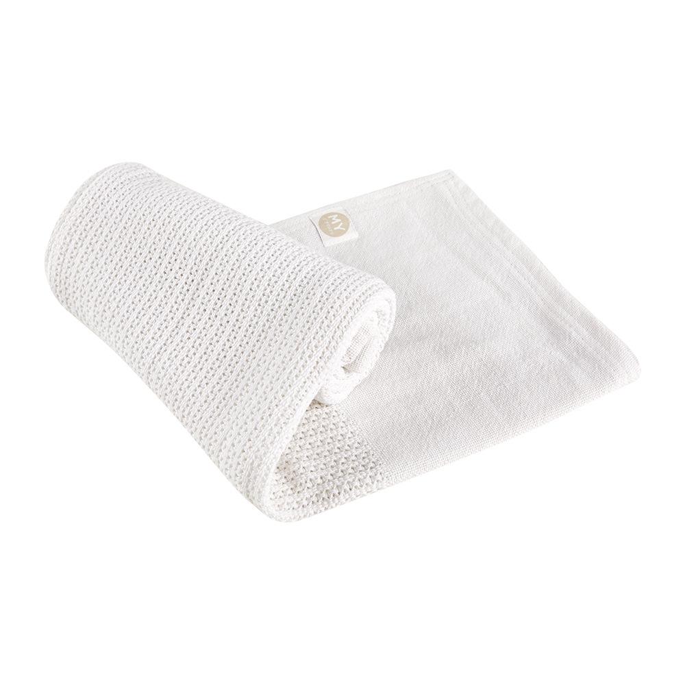 

Детское хлопковое трикотажное одеяло с кондиционером 75x100 cm белый