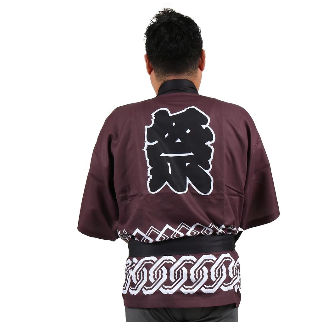 Space Hobby Japanese traditional colors selectable happi waist cord unisex tunic pattern event occasion stylish classic retro matching coordination