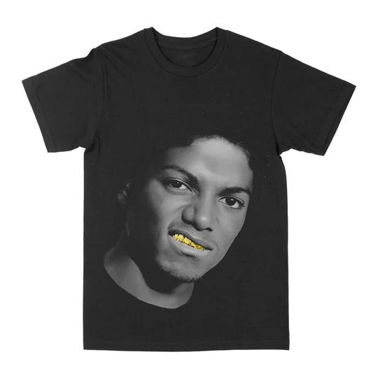 

Унисекс Хлопковая Футболка Michael Jackson Уличный Стиль Хип-Хоп Черная XL