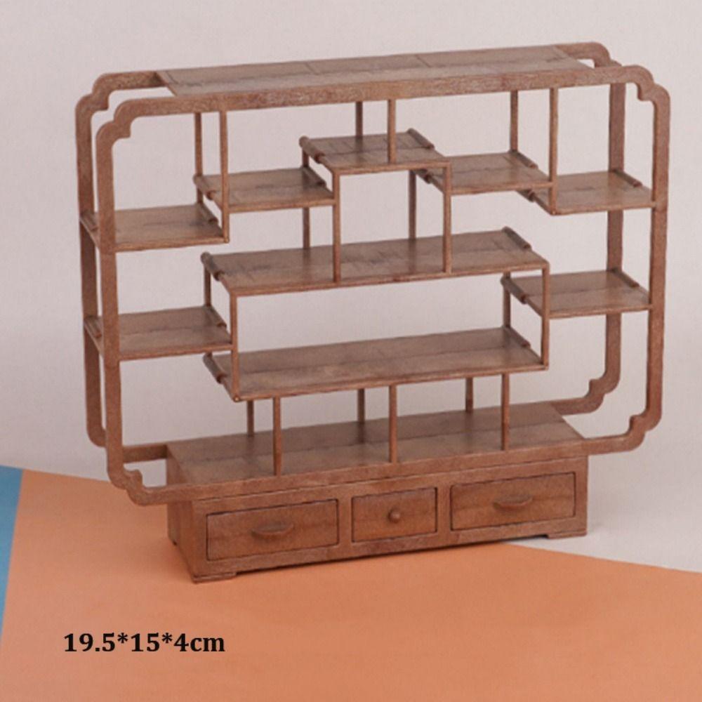Multistyles Dollhouse Miniature Bogu Mini Furniture Model Display New Stand Storage Rack