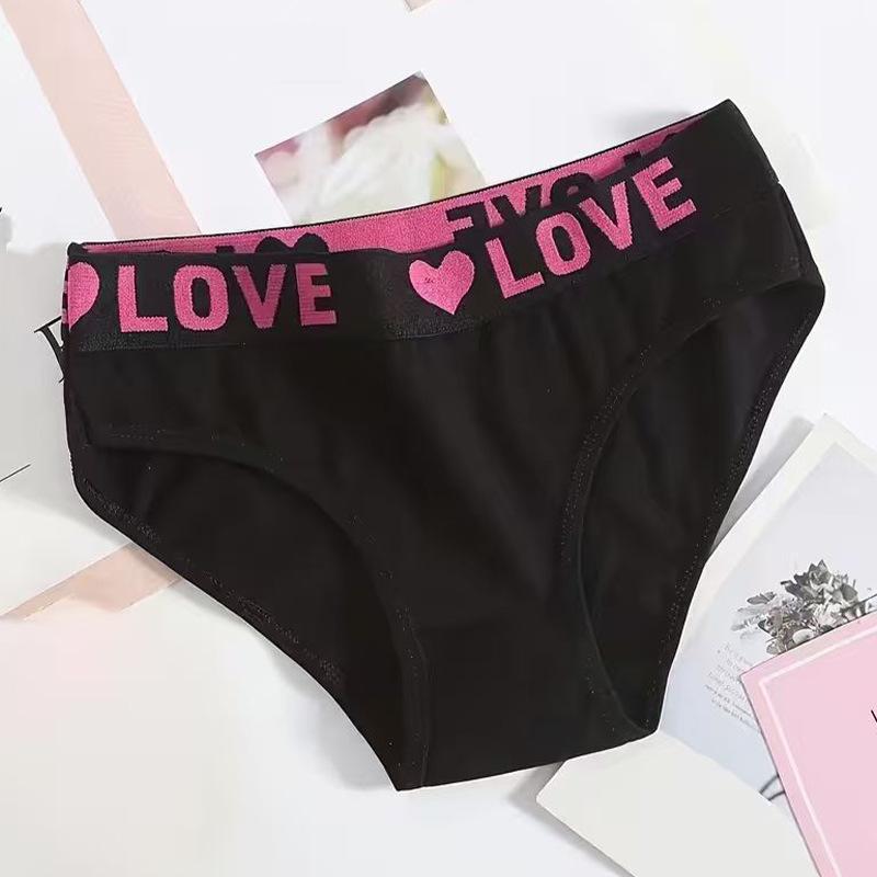 Ladies Spring and Summer Fashion New Letter Cotton High Waisted Briefs S