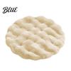 Washable Rabbit Fur Bed Cushion Round Faux Cat Mat Pet Rug Soft Fluffy Non-Slip Non