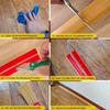 1PC 1m/39.37in Pvc Floor Cord Cover Self-adhesive Power Cable Protector Extension Electric Wire Duct Slot Cable Sleeves Hider Co