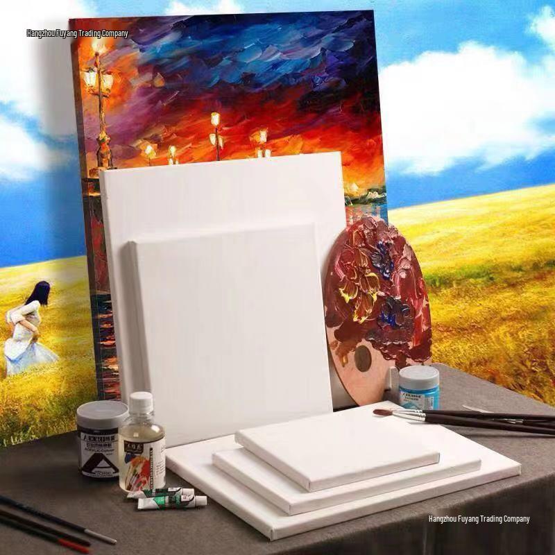 Custom Oil Painting Frames and Cotton Linen Canvas Board for Acrylic Painting