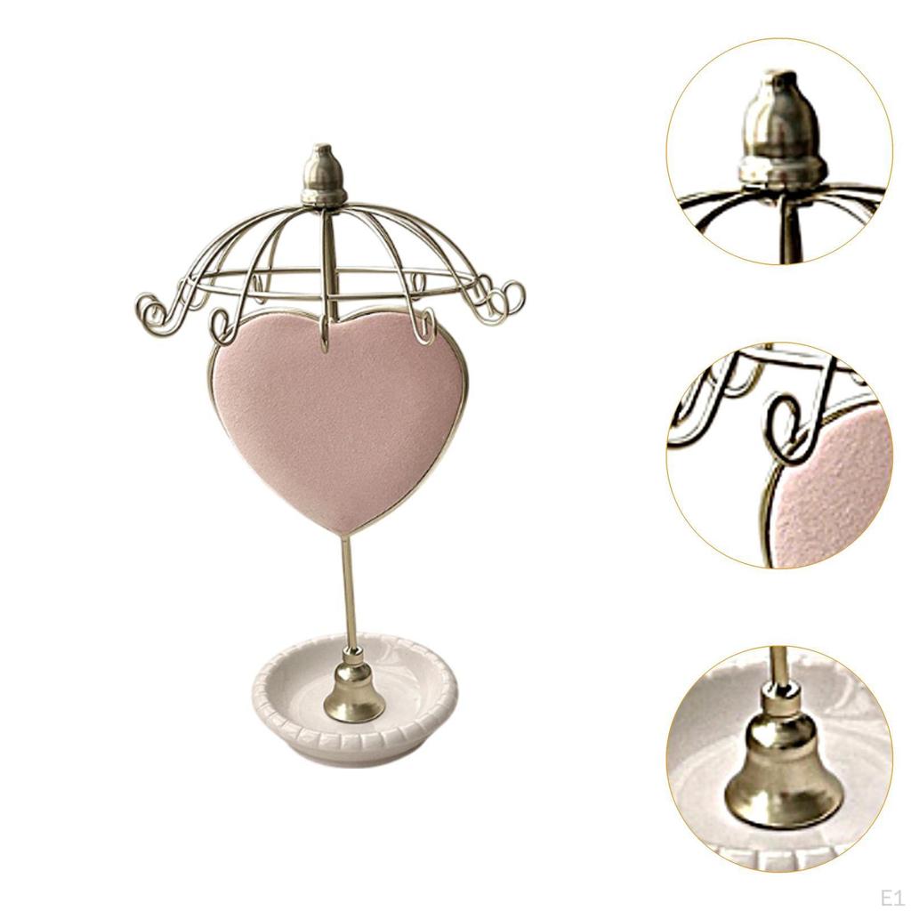 Halskettenhalter Ausstellungsständer Drehbar Heimdeko Einfacher Schmuck-Organizer Ständer für Ringe