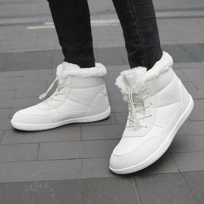 Women's Winter Snow Boots Fur Lined Barefoot Boots Wide Toe Box Ankle Booties Walking Boots Outdoor With Plush Cotton Shoes
