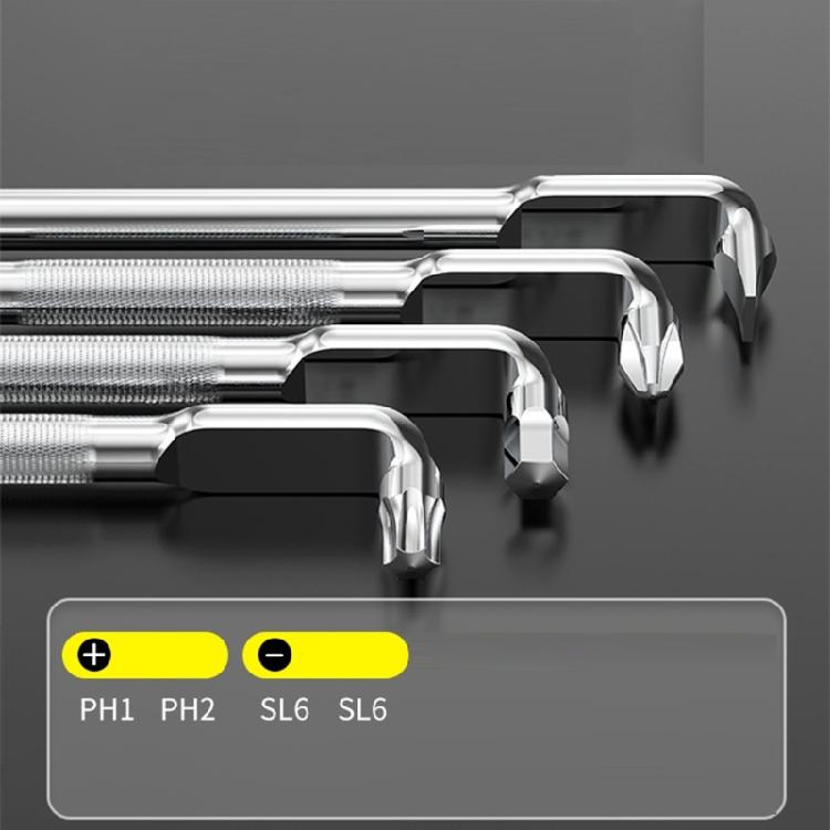 Magnetic Z Shaped Elbow Screwdriver Flat Head 90 Degree Bent Low Profiles Screwdriver for Accurate Manual Tool Handling