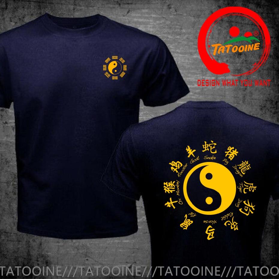Funny Design Yin Yang Taichi Chinese Zodiac T Shirt Unisex Fashion Trendy Casual Clothing Stylish Unisex Tops Tee Shirt Leisure Tshirt