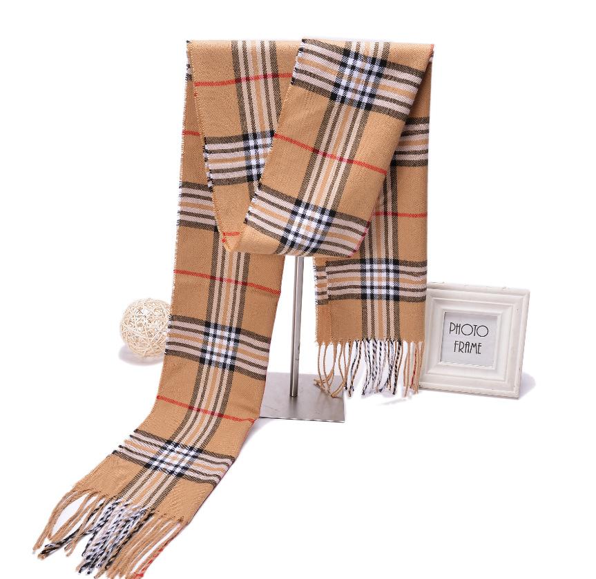 

Мужской шарф из искусственного кашемира в британскую клетку с бахромой, декоративный, теплый, прямые продажи с фабрики, осень-зима 2018 32-200