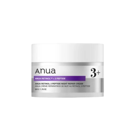 Anua Retinol 3 Peptide Night Repair Cream Anti‑Aging Firming & Renewing 50g