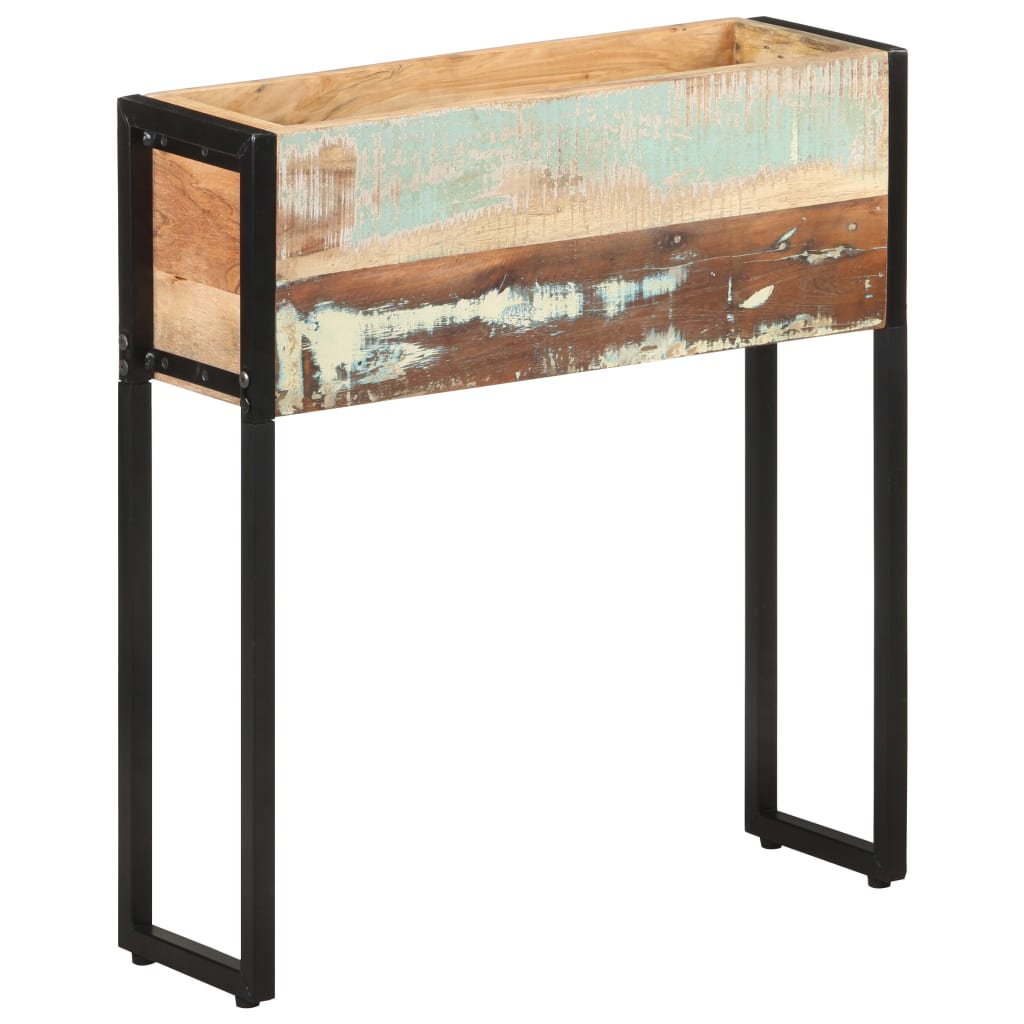 Planter Box 60x20x68 cm Reclaimed Wood Solid