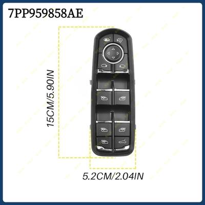 7PP959858AE For Porsche Macan Panamera Cayenne Drivers Side Electric Master Power Window Control Switch Button Car Accessories